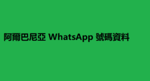 阿爾巴尼亞 WhatsApp 號碼資料